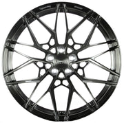 Symmetry Forged Wheels - SF-01- Brushed Tinted showcasing a full forged design and elegant finish.