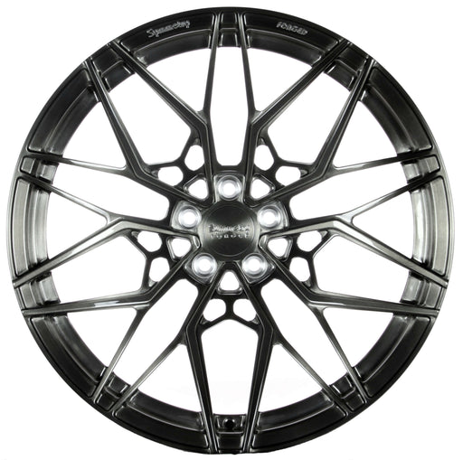 Symmetry Forged Wheels - SF-01- Brushed Tinted showcasing a full forged design and elegant finish.