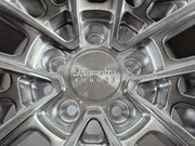 Symmetry Forged Wheels - SF-01- Brushed Tinted close-up showing detailed wheel design and finish.