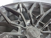 Symmetry Forged Wheels - SF-01- Brushed Tinted close-up showcasing intricate design and brushed finish.