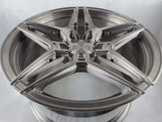 Symmetry Forged Wheels - SF-02 - Black Machine Dark Tint showing detailed design and finish.