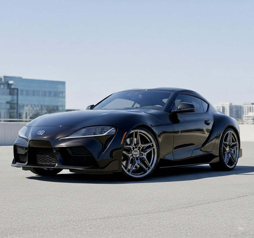Symmetry Forged Wheels - SF-02 - Black Machine Dark Tint on a Toyota GR Supra.