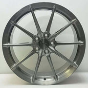 Symmetry Forged Wheels - SF-08LK - Brushed Gunmetal Tint wheel design with a sleek 10-spoke style and polished finish.