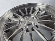 Symmetry Forged Wheels - SF-11 - Black Machine Dark Tint close-up showing detailed design and finish.