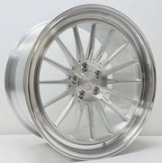 Symmetry Forged Wheels - SF-11 - Brushed Clear/Polished Lip wheel with a sleek design and finish.