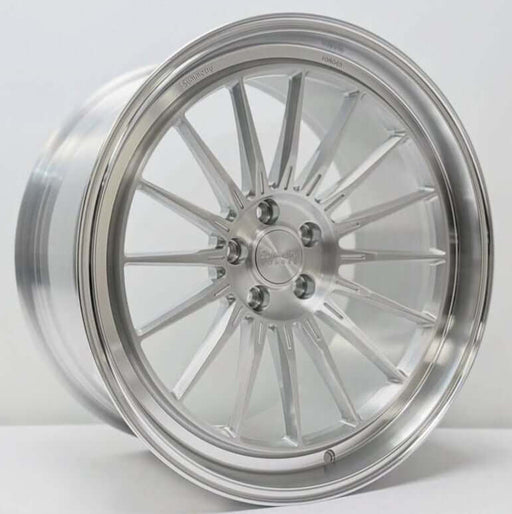 Symmetry Forged Wheels - SF-11 - Brushed Clear/Polished Lip wheel with a sleek design and finish.