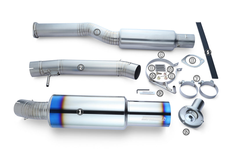 G35 Coupe / Tomei Ti Muffler Kit Repair Parts / TB6090-NS04G