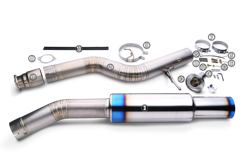 Supra JZA80 / Tomei Ti Muffler Kit Repair Parts / TB6090-TY03A