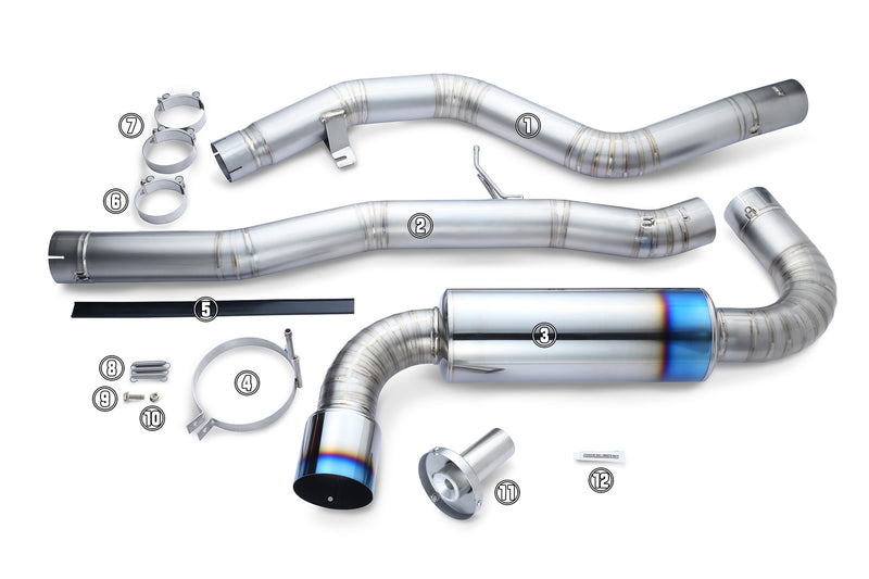 GR Supra / Tomei Ti Muffler Kit Repair Parts / Type-R Single Exit / TB6090-TY06A
