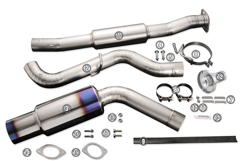 Tomei Ti Exhaust Replacement Part for 08-21 WRX 4 dr. TB6090-SB02C - Muffler #3