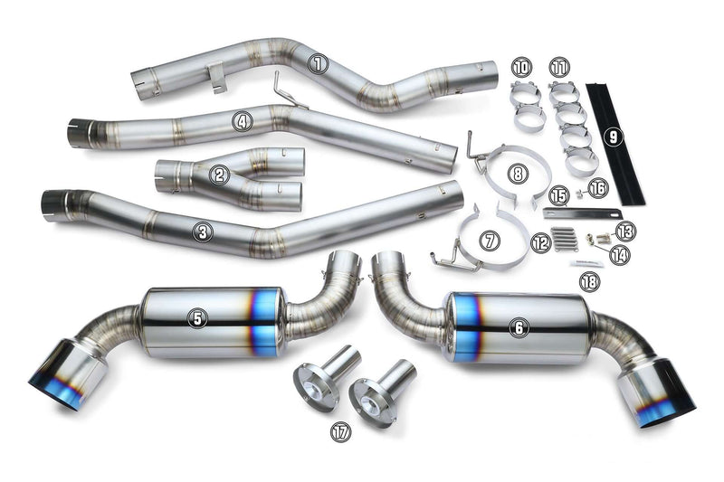 Tomei Ti Exhaust Replacement Part for GR Supra TB6090-TY06B Type-D Dual - Separator Pipe #2