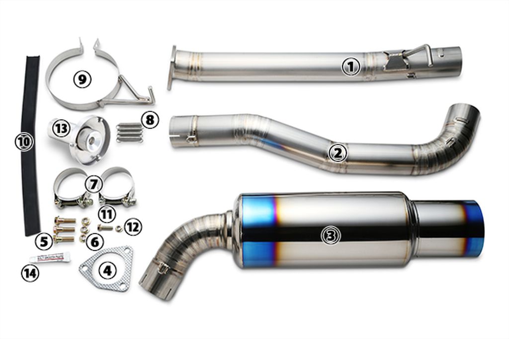 Tomei Ti Exhaust Replacement Part for S2000 TB6090-HN04A - Muffler Band #9 w/Rubber 152mm #10
