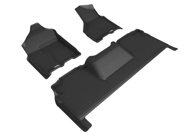 3D MAXpider Floor Mat For DODGE RAM 2500 MEGA CAB 2019-2024 KAGU BLACK R1 R23D MAXpider