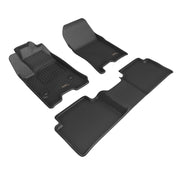 3D MAXpider Floor Mat For GMC CANYON CREW CAB 2023-2024 KAGU BLACK R1 R23D MAXpider