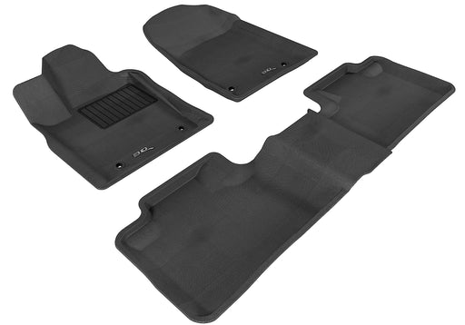 3D MAXpider Floor Mat For JEEP GRAND CHEROKEE (WK) 2013-2022 KAGU BLACK R1 R2 (2 POSTS IN PASSENGER'S SIDE)3D MAXpider