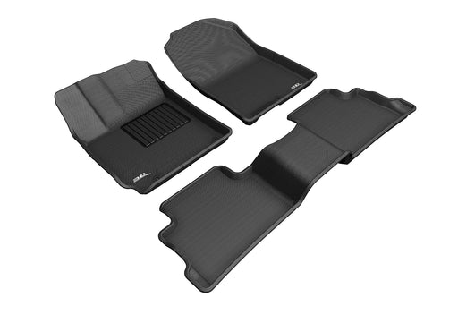 3D MAXpider Floor Mat For HYUNDAI KONA 2018-2023 KAGU BLACK R1 R23D MAXpider