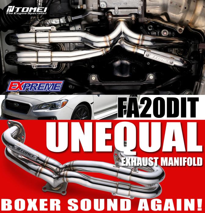 Tomei Expreme SUS Exhaust Manifold Kit Unequal Length For 2015+ WRX FA20DIT