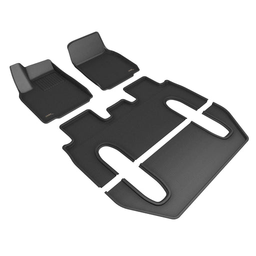 3D MAXpider Floor Mat For TESLA MODEL X 6-SEAT 2022-2024 KAGU BLACK R1 R2 R33D MAXpider