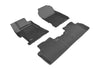 3D Floor Mat For HONDA CIVIC SEDAN 2014-2015 KAGU BLACK R1 R2