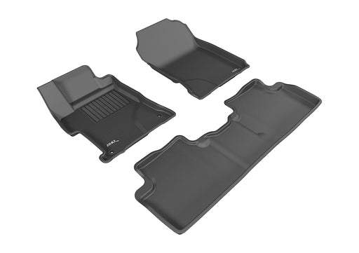 3D MAXpider Floor Mat For HONDA CIVIC SEDAN 2014-2015 KAGU BLACK R1 R23D MAXpider