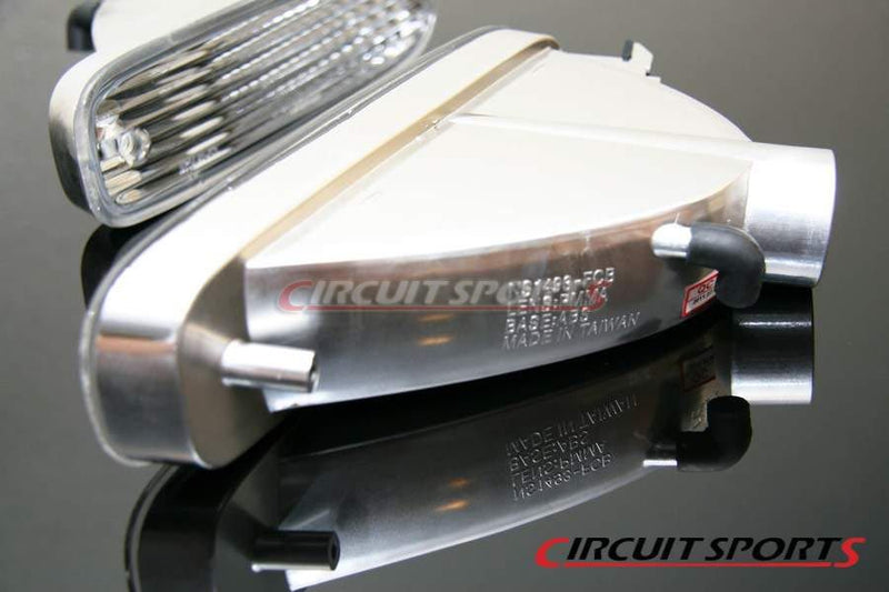 Circuit Sports Clear Front Turn Signal Lights Set for 95-96 Nissan S14 Zenki JDM Front BumperCircuit Sports