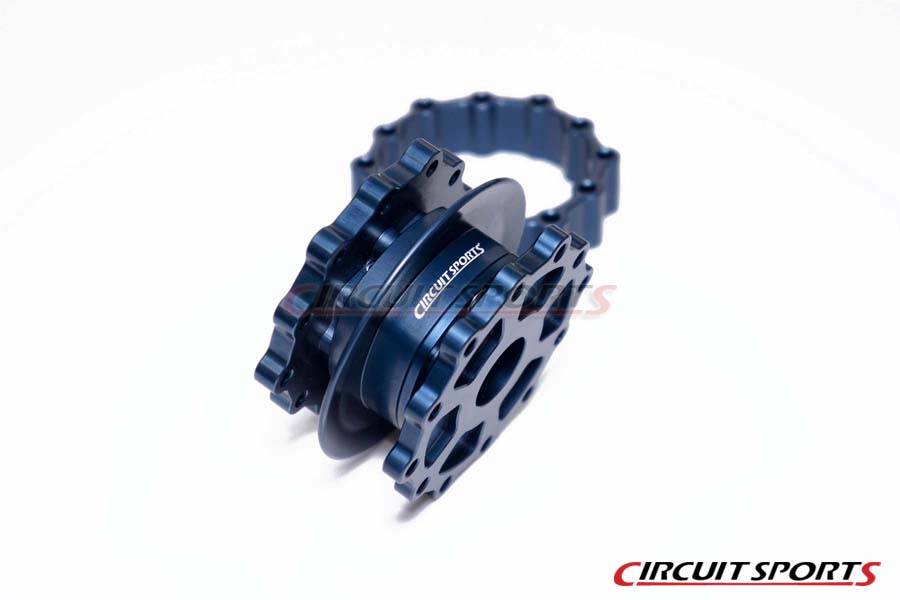 Circuit Sports Steering Wheel Quick Release Kit Ver. 3 - 47mm - Gunmetal Blue