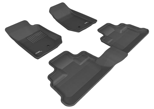 3D MAXpider Floor Mat For JEEP WRANGLER JK UNLIMITED 2007-2013 KAGU BLACK R1 R23D MAXpider