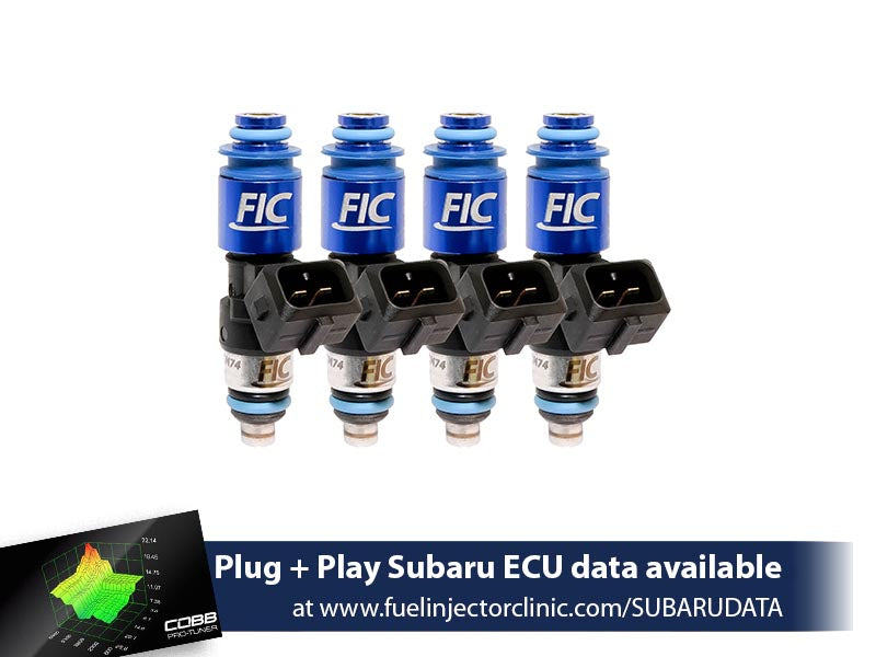 1650cc Fuel Injector Clinic Injector Set For Top-Feed Converted 2004-06 WRX STI - EJ20 (High-Z)