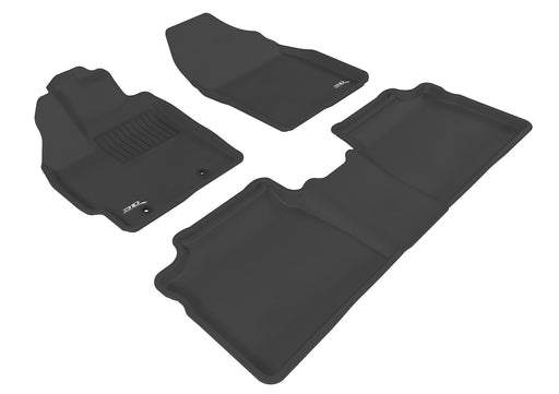 3D MAXpider Floor Mat For TOYOTA PRIUS 2012-2015 KAGU BLACK R1 R23D MAXpider