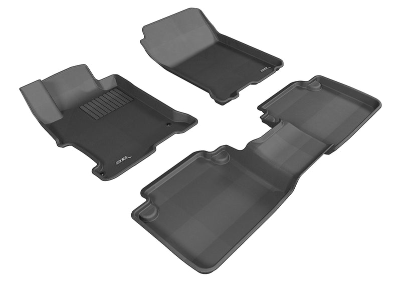 3D MAXpider Floor Mat For HONDA ACCORD SEDAN 2013-2017 KAGU BLACK R1 R23D MAXpider