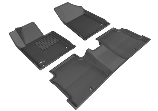 3D MAXpider Floor Mat For HYUNDAI SONATA 2015-2019 / SONATA HYBRID 2016-2019 KAGU BLACK R1 R23D MAXpider