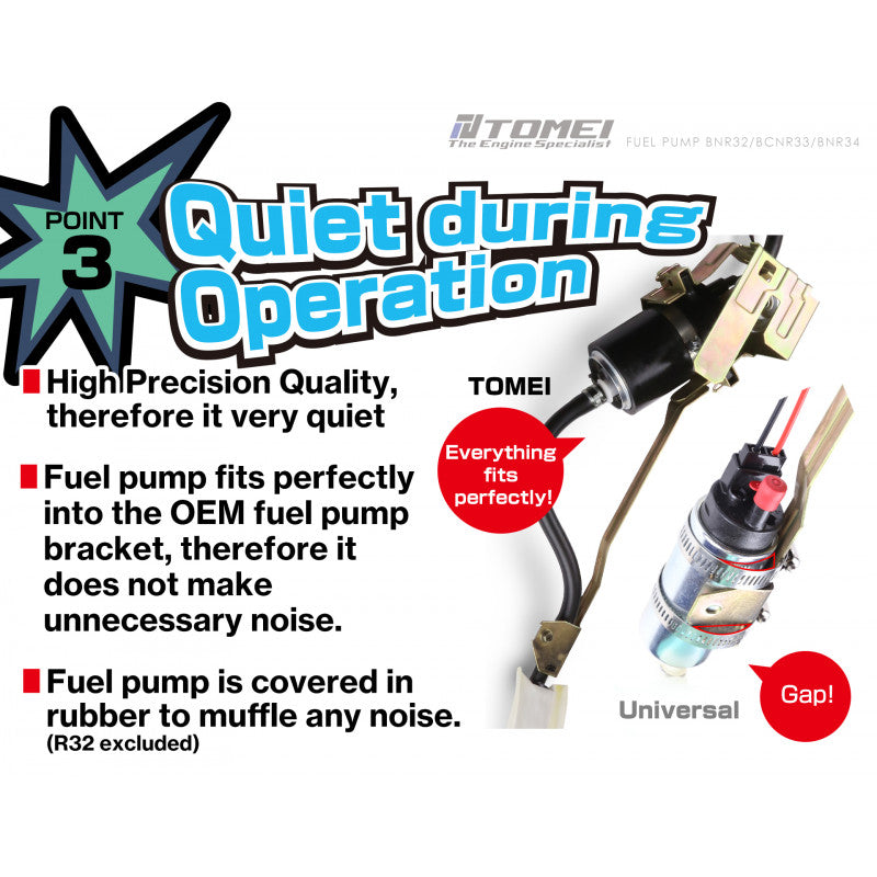 Tomei Fuel Pump For Nissan Skyline GT-R BCNR33 RB26DETT