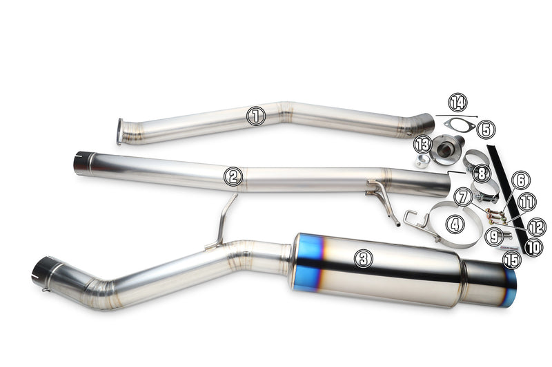 Tomei Ti Exhaust Replacement Part for JZX100 Cresta/Chaser/MarkII TB6090-TY04A - Main Pipe A #1
