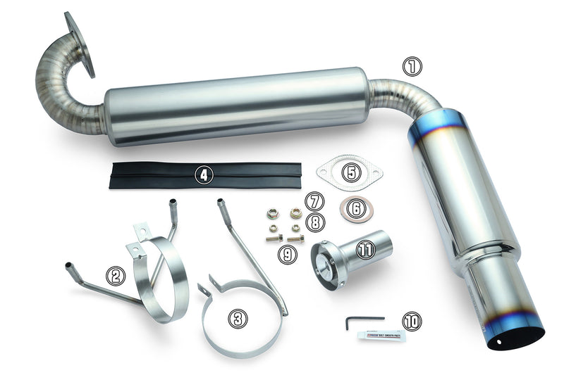 Miata MX-5 NB / Tomei Ti Muffler Kit Repair Parts / TB6090-MZ02A