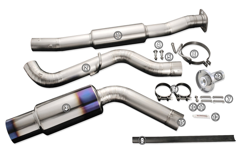 Tomei Ti Exhaust Replacement Part for GVB GVF C-D JDM TB6090-SB01D - Main Pipe B #2