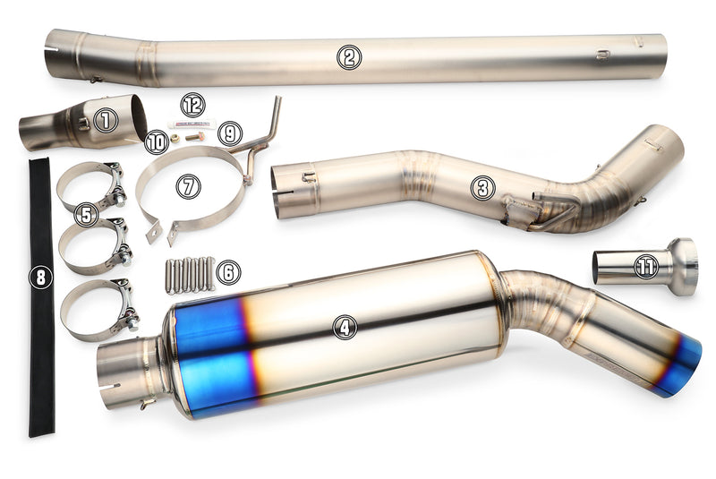 2015-23 Mustang S550 Ecoboost / Tomei Ti Muffler Kit Repair Parts / TB6090-FR01A