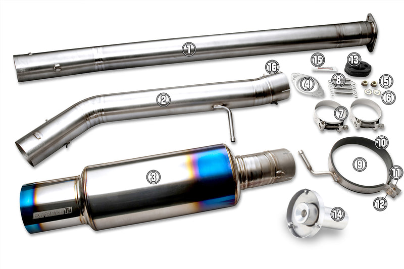 Genesis Coupe 2.0T/ Tomei Ti Muffler Kit Repair Parts / TB6090-HY01A