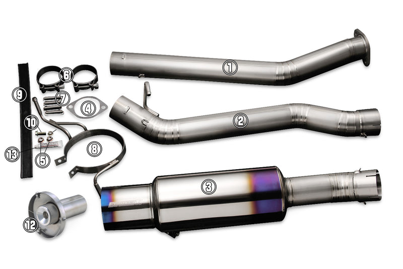Silvia S13/180SX/240SX (R)PS13 / Tomei Ti Muffler Kit Repair Parts / TB6090-NS08A