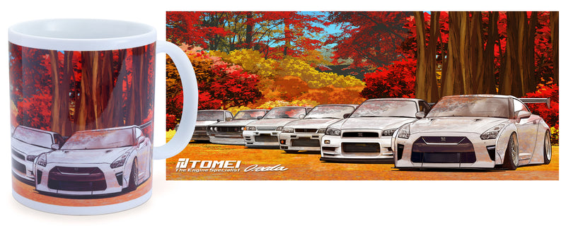 Tomei x Osamu Aida Ceramic Coffee Mug GTR Autumn Nagano Forest