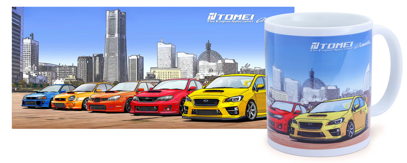 Tomei x Osamu Aida Ceramic Coffee Mug WRX/STI Minatomirai Yokohama