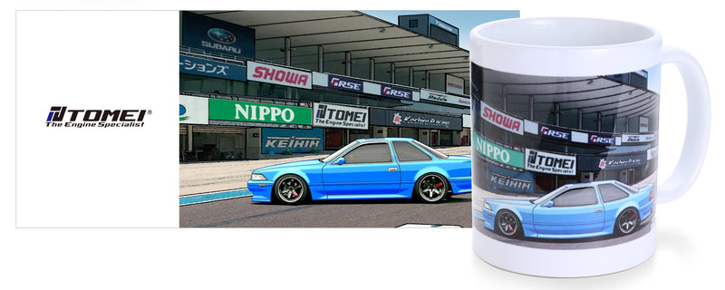 Tomei x Osamu Aida Ceramic Coffee Mug MZ21 Soarer Suzuka Circuit