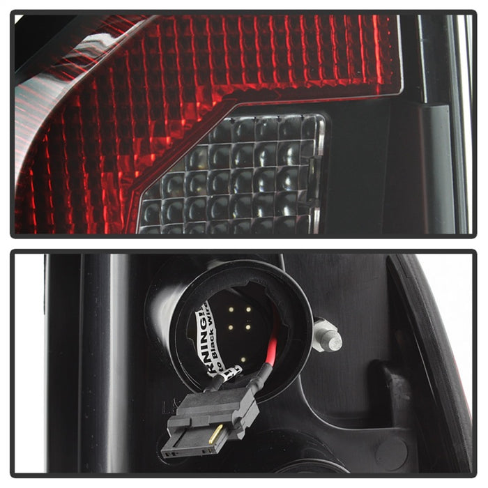 Spyder 05-15 Toyota Tacoma LED Tail Lights (Not Compatible w/OEM LEDS) - Black ALT-YD-TT05V2-LB-BKSPYDER