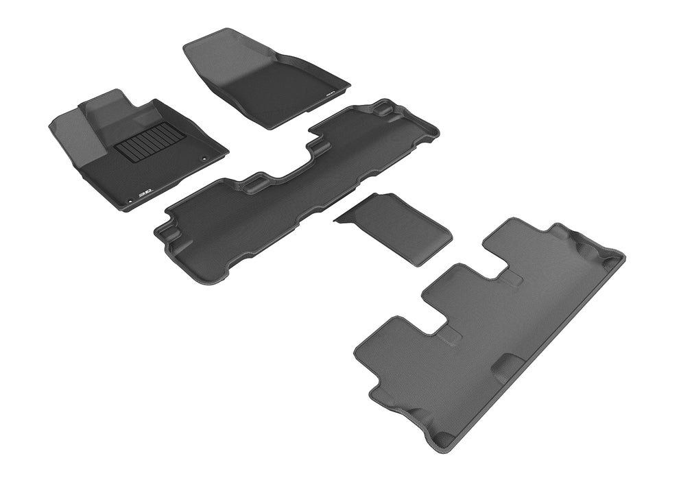 3D Floor Mat For TOYOTA HIGHLANDER BUCKET 2ND ROW 2014-2019 KAGU BLACK R1 R2 R33D MAXpider