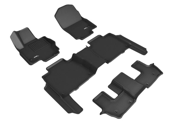 3D Floor Mat For MB AMG GLS63 2021 KAGU BLACK R1 R2 R3 (NO EXECUTIVE REAR SEAT)