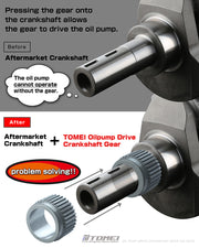 Tomei Oil Pump Drive Crankshaft Gear For Toyota 2JZ-GTE EnginesTomei USA
