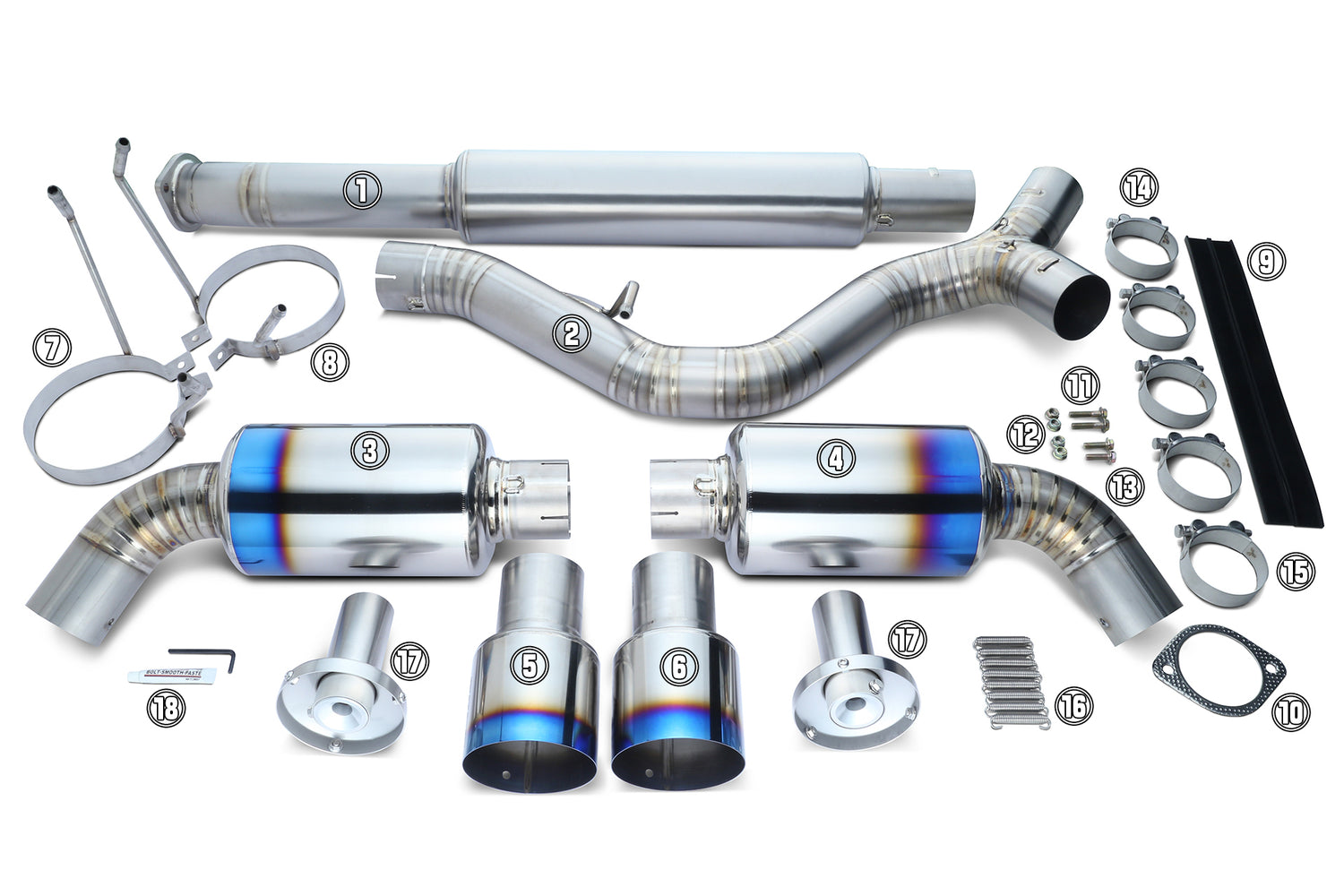 Tomei Exhaust Replacement Part Main Pipe A Bolt/Nut For 86 TB6090-SB05B Type-D 1pcTomei USA