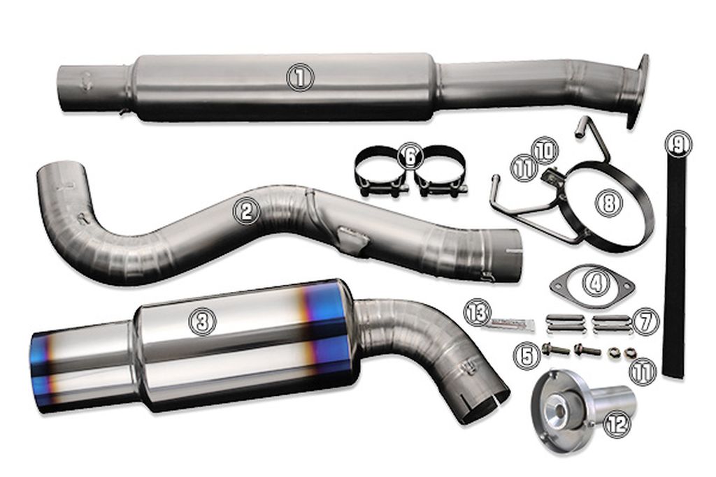 Tomei Exhaust Repair Part Muffler Band #8 w/Rubber #9 For BRZ TB6090-SB03C 80Tomei USA