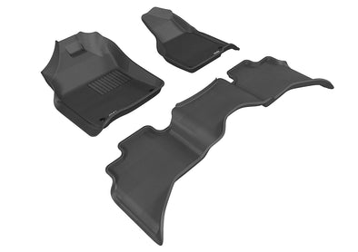 3D Floor Mat For DODGE RAM 1500 CLASSIC QUAD CAB 2019-21 KAGU BLACK R1 R2