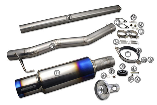 Tomei Exhaust Repair Part Muffler Band Bolt/Nut #11 For EVO 8-9 TB6090-MT01B 1pcTomei USA