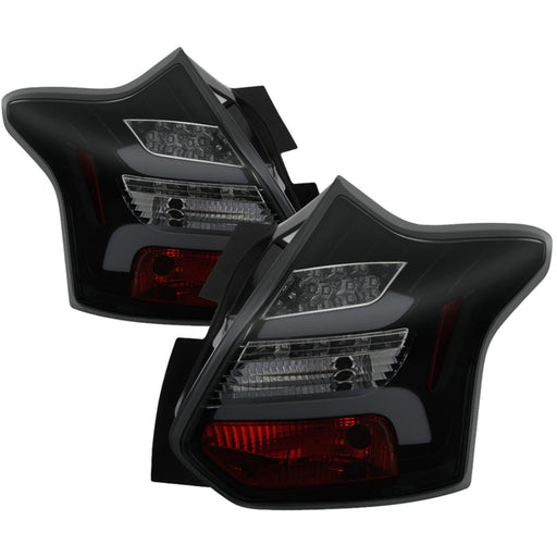 Spyder 12-14 Ford Focus 5DR LED Tail Lights - Black Smoke (ALT-YD-FF12-LED-BSM)SPYDER